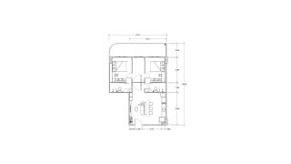 Планировка кондомониума 2 спальни в ЖК Ever Prime Residences № 11007